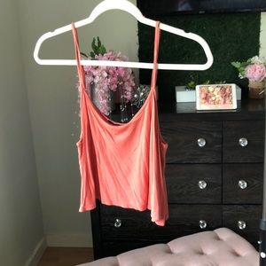 Peach crop top